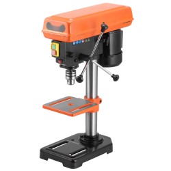 Pöytämallinen 8-tuumainen 500W 5-portainen pylväsporakone 0–45° kallistettava työpöytä puu ja metalli