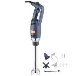 Sauvasekoitin ammattikeittiöön 350 watin moottori portaaton nopeudensäätö 12 tuuman sekoitusvarsi ruostumaton teräs