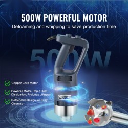 Sauvasekoitin 500 wattia ruostumatonta terästä 16 tuuman varrella ammattikeittiöön