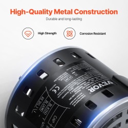 Puhallinmoottori metallirunko 1/3 HP 220V 3-nopeuksinen 10x20 mm akseli mukana kondensaattori