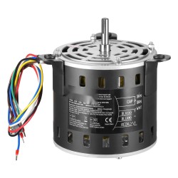 Puhallinmoottori metallirunko 1/3 HP 220V 3-nopeuksinen 10x20 mm akseli mukana kondensaattori