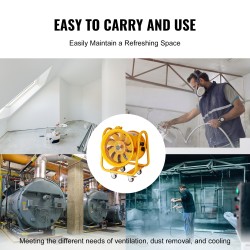 Siirrettävä kanavapuhallin teräsrunkoinen 406 millimetriä kantokahvalla työtiloihin