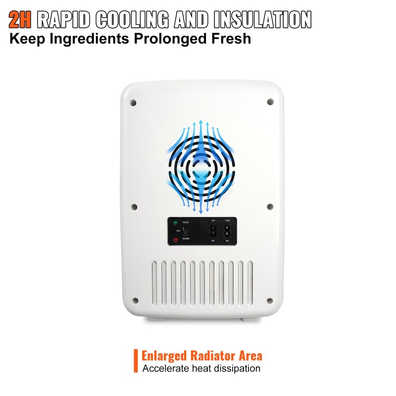 Minijääkaappi 10 l 12 tölkkiä jäähdytys ja lämmitys verkkovirta autoliitäntä