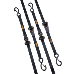 Räikkäkuormaliinat polyesteri 25 mm 4,6 m 4 kappaletta murtolujuus 998 kg