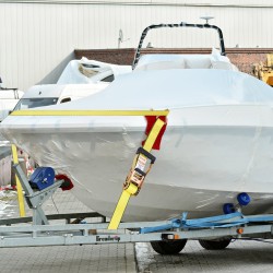 Räikkäkiristeiset kuormaliinat 4 kpl polyesteri 50 millimetriä ja 8 metriä