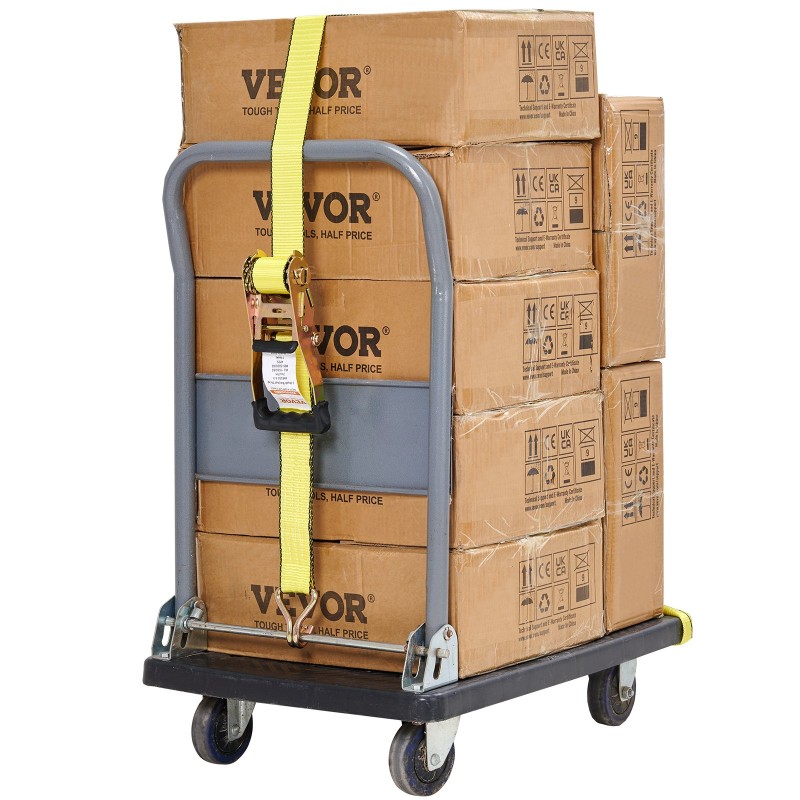 Räikkäkiristeiset kuormaliinat 4 kpl polyesteri 50 millimetriä ja 8 metriä