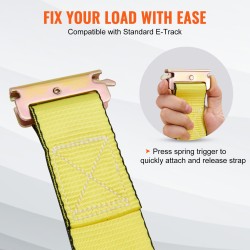 Räikkäkuormaliinat polyesteri 0,05 m x 4,6 m 8 kpl murtolujuus 1995,8 kg