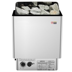 Sähkölämmitin 8 kW seinäasennus 8–12 m³ ruostumaton teräs 430 3 h ajastin