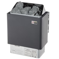 Sähkökiuas 6 2 kilowattia seinäkiinnitys 5 9 m saunahuoneisiin digitaalinen ohjain 3 tunnin ajastin