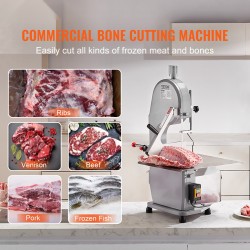 Sähköinen luusahakone 1500 W alumiiniseos ja ruostumaton teräs 4–200 mm