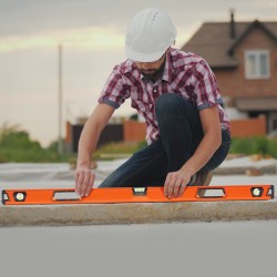 Kuplavesivaaka alumiinirunkoinen 1222 mm 3 kuplaa 0, 45 ja 90 astetta iskunkestävä