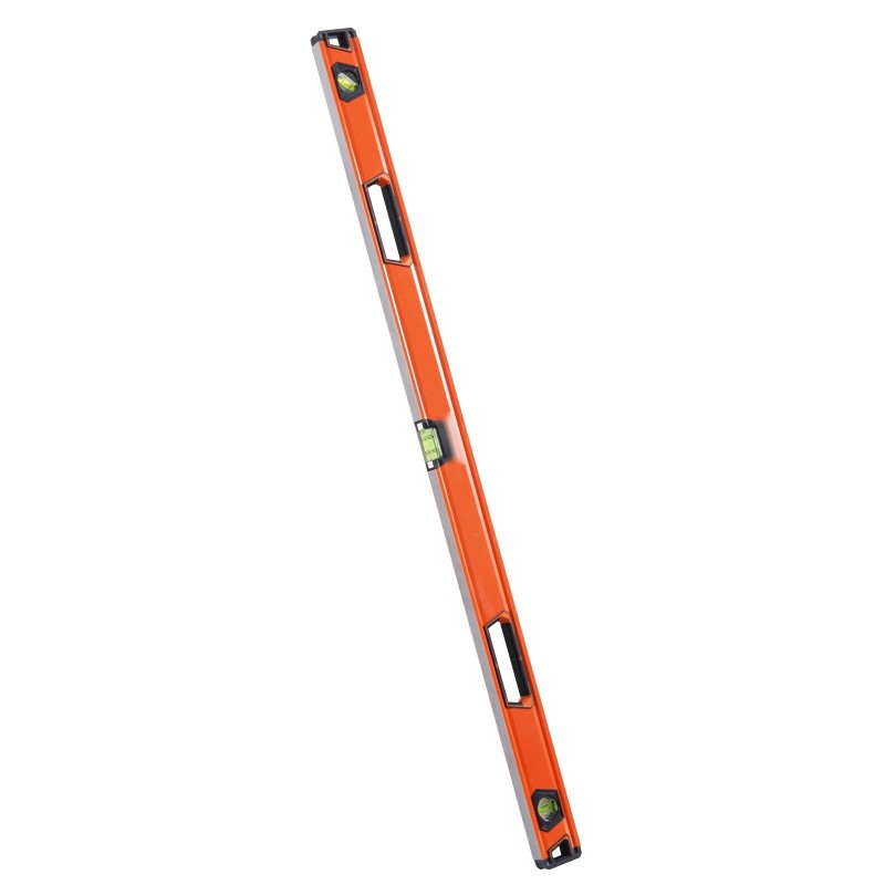 Kuplavesivaaka alumiinirunkoinen 1222 mm 3 kuplaa 0, 45 ja 90 astetta iskunkestävä