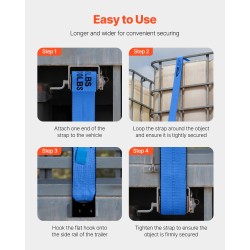 Vinssihihnat polyesteri 9,1 m 10,2 cm 2,7 t kantavuus 10 kpl