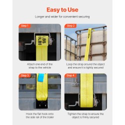 Vinssihihnat polyesteri 10,2 cm x 9,1 m työkuorma 2,7 t 10 kpl