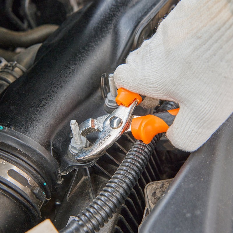 Pihdisarja 8-osainen korkeahiiliteräs raskaisiin töihin sisältää urapihdit jakoavaimen ja työkalulaukun