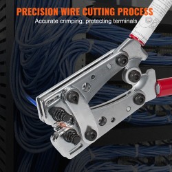 Puristuspihdisarja karkaistua terästä 6–50 mm² kaapeleille sisältää 48 kuparirengasta 100 kutistesukkaa