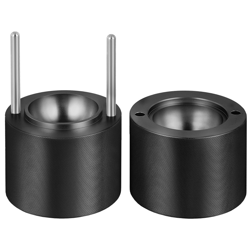 Jääpallopuristin ilmailualumiinia 60 mm palloille viskille ja cocktaileihin mukana pihdit ja tippalokero