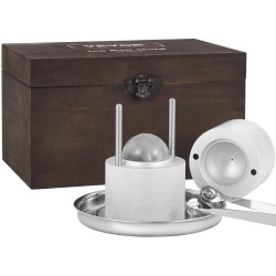 Jääpallopuristin ilmailualumiininen 60 mm halkaisija sisältää muotin pihdit tippakaukalo ja lasin