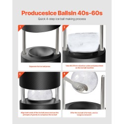 Jääpallopuristin ilmailualumiinirunko 60 mm silikonimuotti alusta pihdit tippalevy lasi viskiin ja cocktaileihin