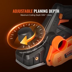 Johdoton käsihöylä 82,6 mm höyläysleveys 2 mm höyläyssyvyys korkeakovuiset terät kaksisuuntainen purunpoisto