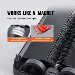 Käsikäyttöinen mattoharja 300 ml keräyssäiliöllä 17 cm puhdistusleveys kotiin