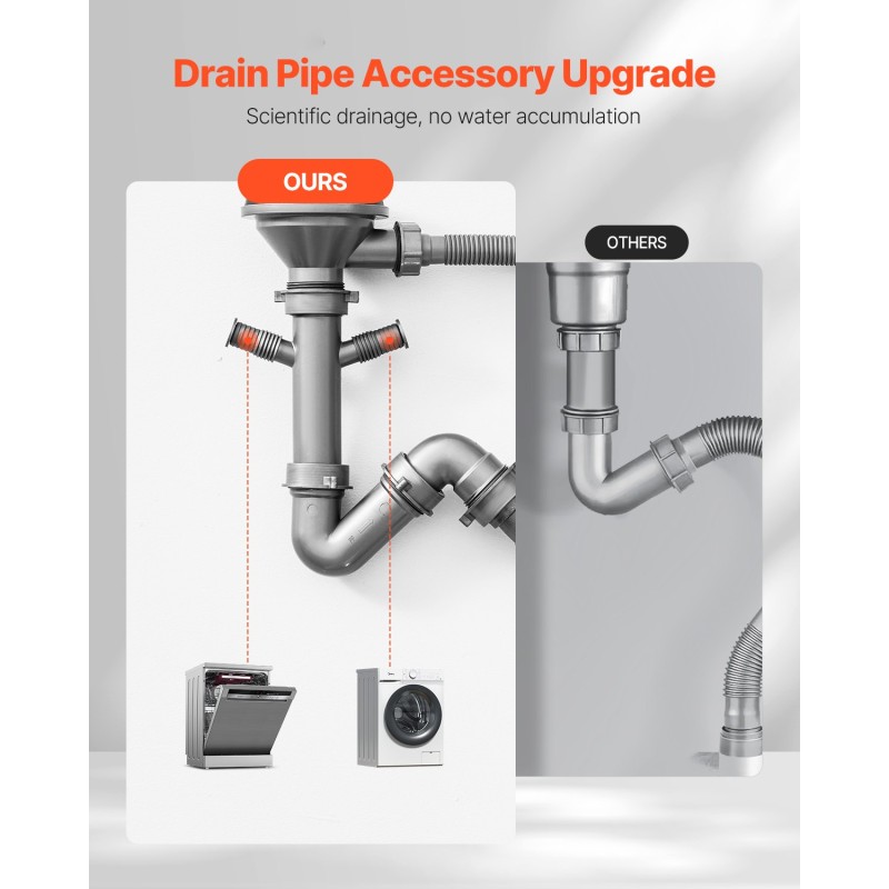 Keittiöallas 304-ruostumattomasta teräksestä 70x43 cm yksikulhoinen upotettava äänieristetty varusteilla