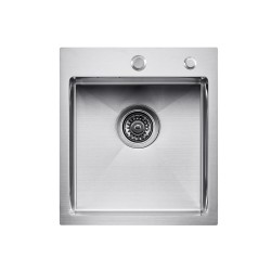 Tiskiallas 304 ruostumatonta terästä päälle asennettava yksialtainen 40x45 cm