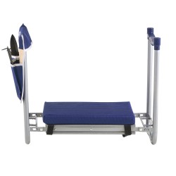 Puutarhapenkki ja polvialusta paksu polvityyny teräsrunko taitettava irrotettava työkalulaukku liukumaton