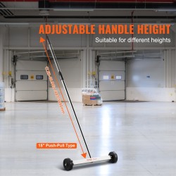 Magneettinen keräysvaunu pyörillä 15-tuumainen kevyt 3,6 kg vetovoima säädettävä teleskooppivarsi