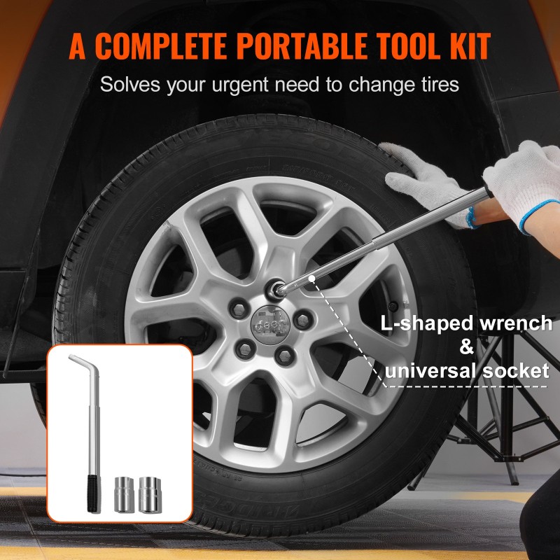 Saksitunkki lujalujuusterä 2500 kg 95–435 mm räikkäväännin mukana henkilöautoille