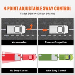 Kuormantasaava vetokytkin jauhemaalattu teräs 680 kg aisapaino 7706 kg 4-pisteen heilunnanvaimennus