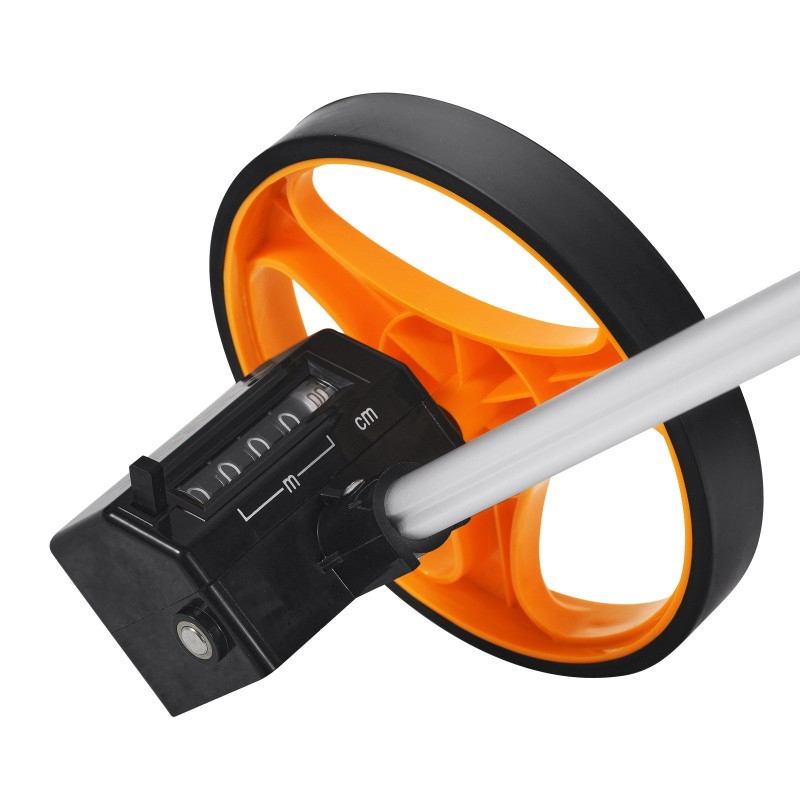 Mittapyörä pyörän halkaisija 159 mm teleskooppivarsi 100–42 cm mekaaninen laskuri selkäreppu