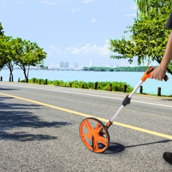 Mittapyörä 317 mm teleskooppivarsi 100–40 cm muovi alumiinioksidi mekaaninen laskuri takakassi