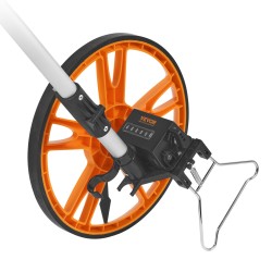 Mittapyörä 317 mm teleskooppivarsi 100–40 cm muovi alumiinioksidi mekaaninen laskuri takakassi