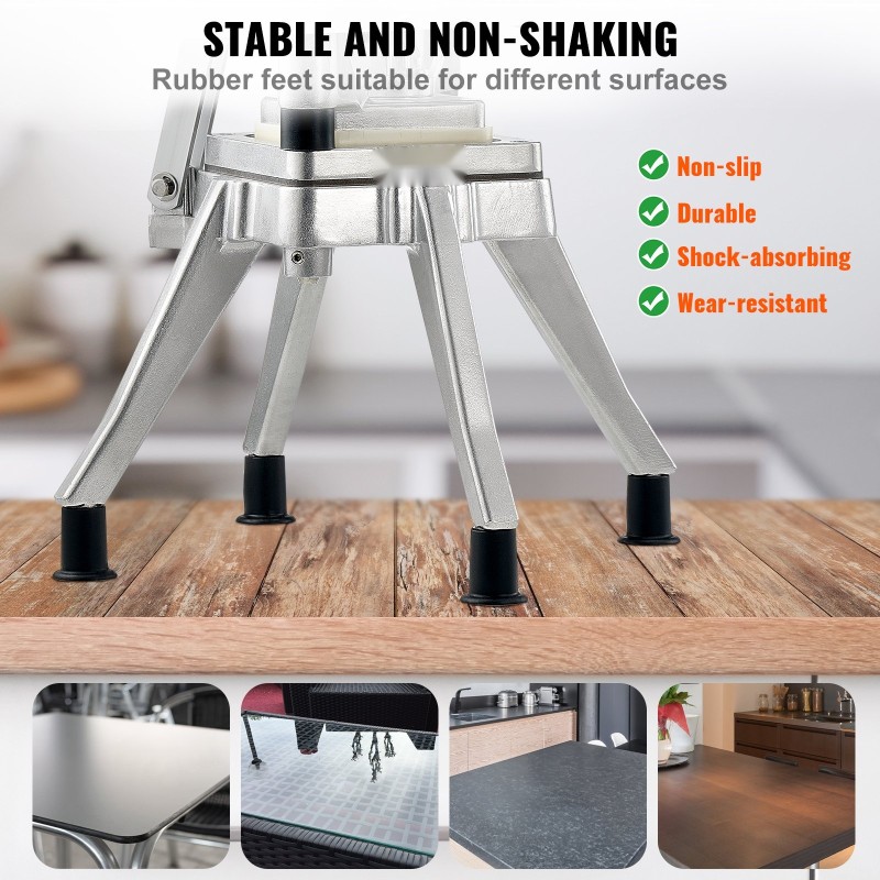 Kaupallinen vihannes ja hedelmäsilppuri alumiiniseos ja ruostumaton teräs 4 terää ammattikeittiöihin kotikäyttöön