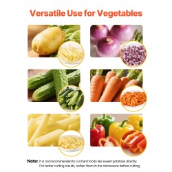 Perunaleikkuri ruostumaton teräs käsikäyttöinen 3 terälevyä 12,7/9,5/6,4 mm