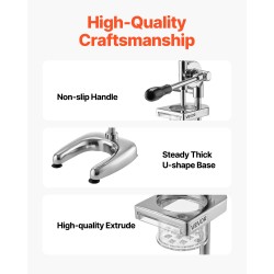 Puristustyyppinen ranskanperunaleikkuri ruostumatonta terästä 590 millimetriä korkea ravintoloihin ja kotiin