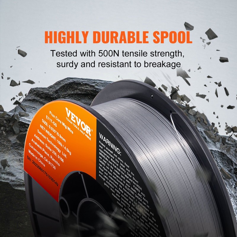 Flux-ytiminen kaasuton hitsauslanka hiiliteräkselle 0,9 mm 4,5 kg E71T-GS