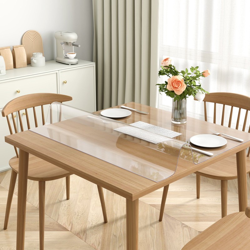 Pöydänsuoja läpinäkyvä PVC-muovinen 1,5 mm neliö 305x305 mm