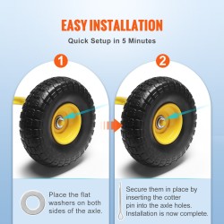 Kiinteät PU-pyörät metallikeskiöllä 254 mm halkaisija 81 mm leveys 2 kpl