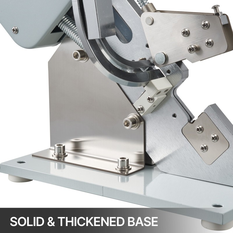 Makkaraklipsauskone kromipinnoitettu teräs pöytämalli 37x19x57 cm 13 kg 5000 klipsiä