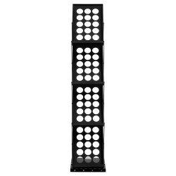 Esiteteline kokoontaitettava nelitasoinen A4 kokoisille esitteille kantolaukulla kevyt viiden kilogramman kantavuus