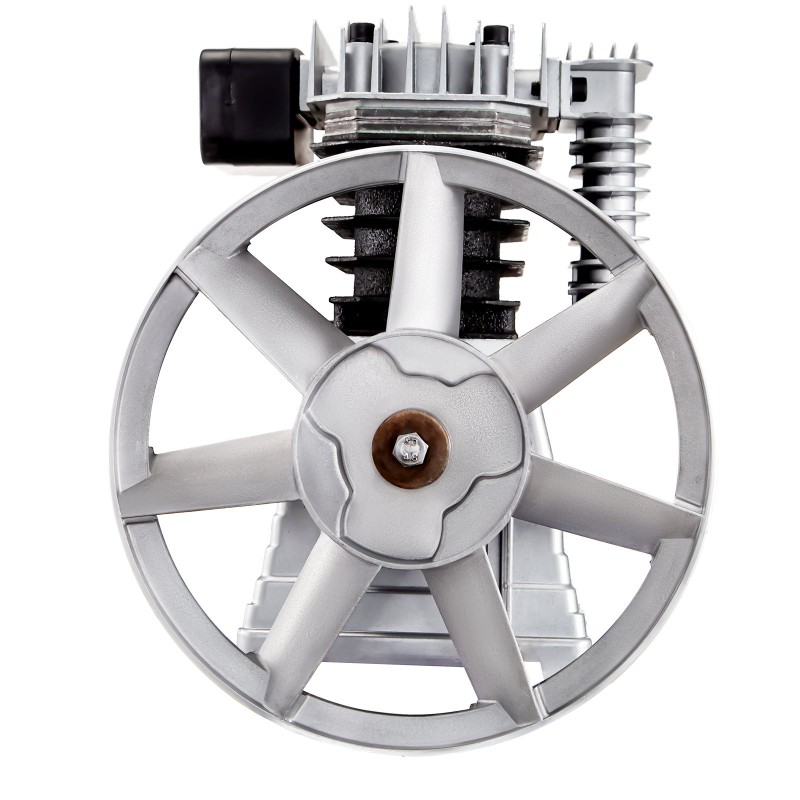 Männäkompressoripää 2,2 kW yksivaiheinen kaksisylinterinen alumiinirunko valurautaiset sylinteriholkit