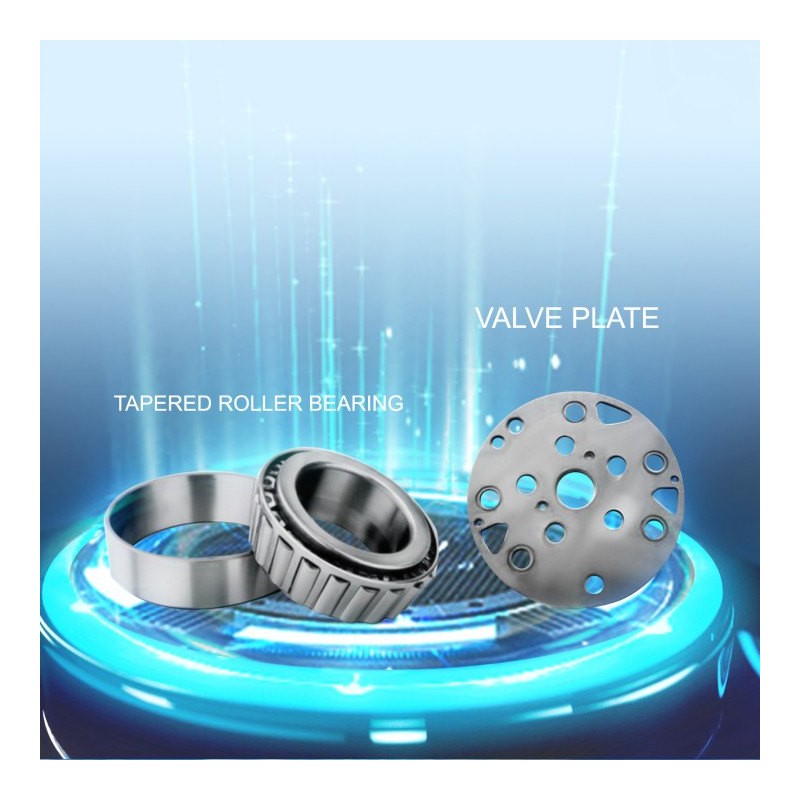 Männäkompressoripää 2,2 kW yksivaiheinen kaksisylinterinen alumiinirunko valurautaiset sylinteriholkit