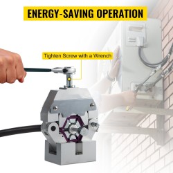 Käsikäyttöinen alumiiniseos krimppari auton ilmastointiletkuille 4 leukasarjaa 5/16–5/8 tuuman koolle