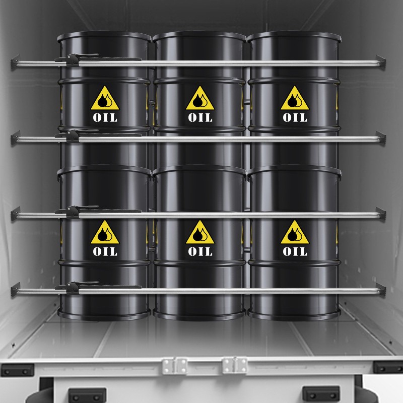 Kuormantanko säädettävä hiiliteräksinen 2260–2642 mm 140 kg 4 kpl kuorma-autoihin
