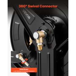 Teräsletkukela 15,2 m 3/8-tuumainen lämmönkestävät letkut messinkiliittimet