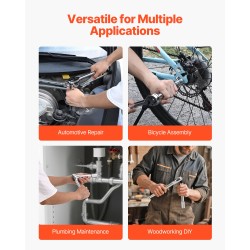 Hylsysarja 18-osainen CR-V-seosteräs kromipinnoitettu 10–27 mm 12,7 mm vetoneliö autonhuoltoon säilytyskotelolla