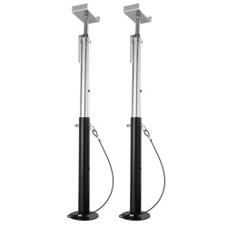 Teräksiset säädettävät liukuosan tukitelineet 2 kpl 2,27 tonnia 500–1230 mm korkeussäätö