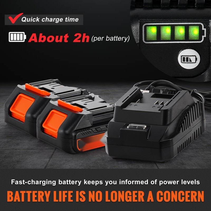 Akkukäyttöinen rasvaprässi 20V 2Ah 10000 PSI 990 mm letku 2 akkua